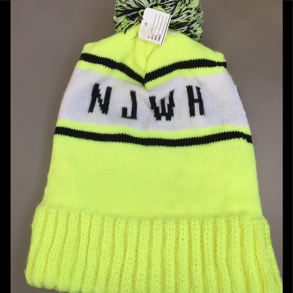neon winter hat
